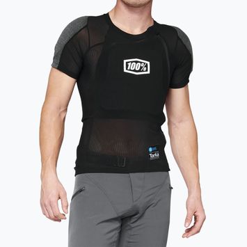 Tricou de ciclism pentru bărbați cu protecții 100% Tarka negru