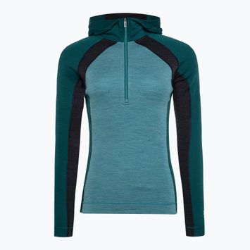 Bluză termoactivă pentru femei Smartwool Merino Baselayer 1/2 Zip Boxed cascade green heather
