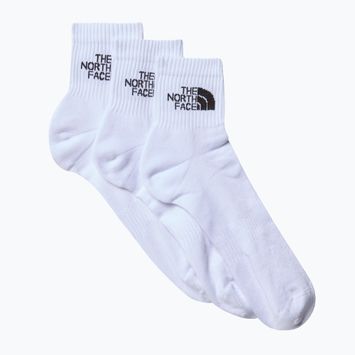 Șosete de trekkingThe North Face Multi Sport Cush Quarter Sock 3 pary white