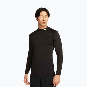 Longsleeve de antrenament pentru bărbați Nike Pro Dri-Fit Mock-Neck black/white