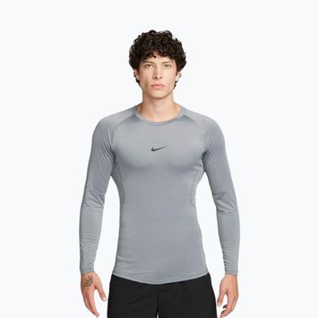 Longsleeve de antrenament pentru bărbați Nike Pro Dri-Fit Tight Fitness smoke grey/black