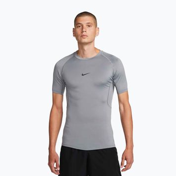 Tricou de antrenament pentru bărbați Nike Pro Dri-Fit Tight Fitness smoke grey/black