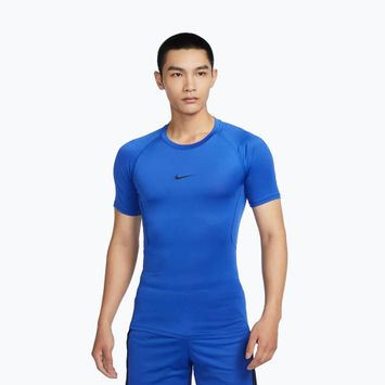 Tricou de antrenament pentru bărbați Nike Pro Dri-Fit Tight Fitness Game Royal/Black