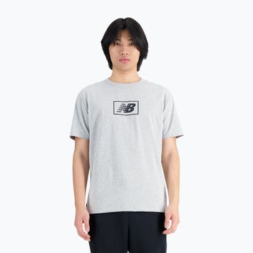 Tricou pentru bărbați New Balance Essentials Logo athletic grey