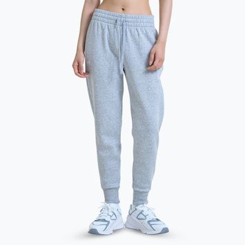 Pantaloni pentru femei Under Armour Rival Fleece Joggers mod gray light heather/white