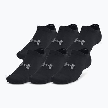 Șosete de antrenament Under Armour Essential No Show 6 Pack black/black/castlerock