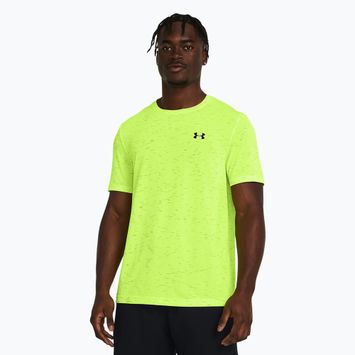 Tricou pentru bărbați Under Armour Vanish Seamless high-vis yellow/black