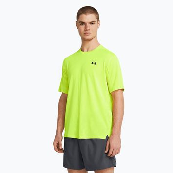 Tricou de antrenament pentru bărbați Under Armour Tech Vent Geode high vis yellow/black