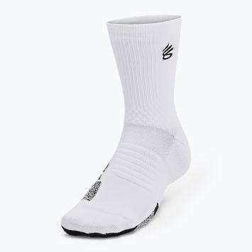 Șosete pentru bărbați Under Armour Curry AD Playmaker 1P Mid white / black / black