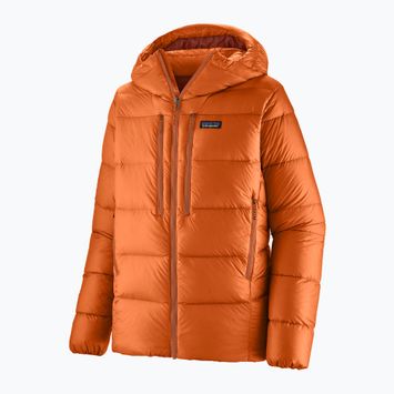 Geacă cu puf pentru bărbați Patagonia Fitz Roy Down Hoody redtail rust