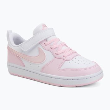 Încălțăminte pentru copii Nike Court Borough Low Recraft white/pink foam