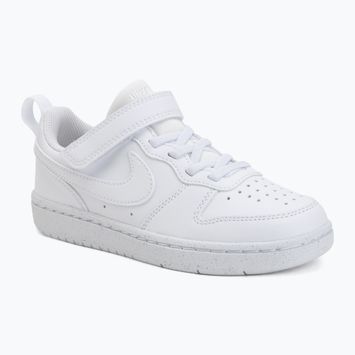 Încălțăminte pentru copii Nike Court Borough Low Recraft white/white/white