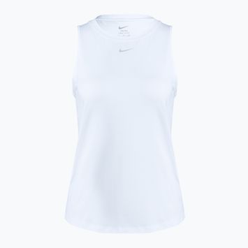 Tank top de antrenament pentru femei Nike One Classic Dri-Fit white/black