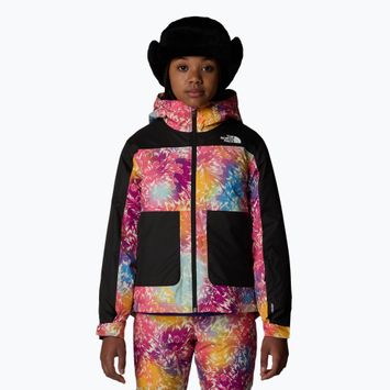 Geacă de schi pentru copii The North Face Freedom Insulated radiant poppy blowing wind print