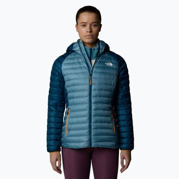 Geacă cu puf pentru femei The North Face Bettaforca Lt Down Hoodie algae blue/midnight petrol