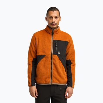 Bluză pentru bărbați Timberland Sherpa Mix Media Fleece umber