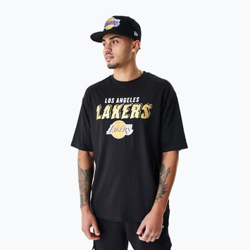 Tricou pentru bărbați New Era Team Script OS Tee Los Angeles Lakers black