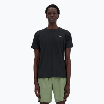 Tricou negru fără cusături New Balance Athletics Seamless negru pentru bărbați