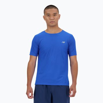 Tricou pentru bărbați New Balance Jacquard blue oasis