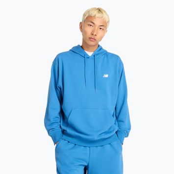 Bluză pentru bărbați New Balance Small Logo French Terry Hoodie blue agate