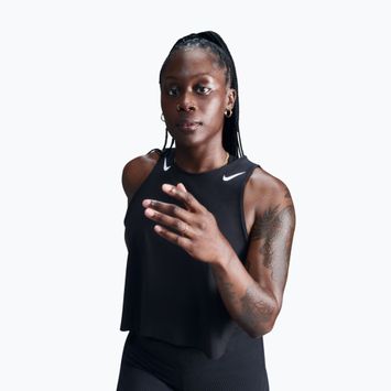 Tricou de alergare pentru femei Nike AeroSwift Dri-Fit ADV Cropped Tank Top black/white
