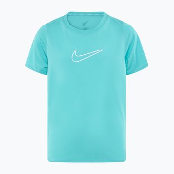 Tricou pentru copii Nike One Dri-Fit green frost/white