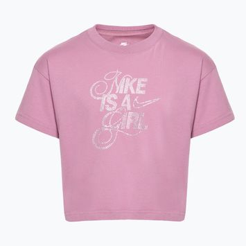 Tricou pentru copii Nike Sportswear plum dust