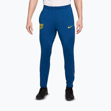 Pantaloni pentru bărbați Nike FC Barcelona Strike SE gym blue/opti yellow
