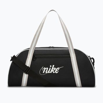 Geantă de antrenament pentru femei Nike Gym Club Retro 24 l black/college grey/summit white