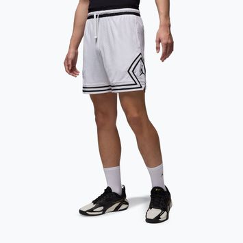 Spodenki koszykarskie męskie  Nike Jordan Mesh Diamond 4" white/black/black