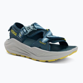 HOKA Infini Hike TC blue twilight/pea green sandale bărbați