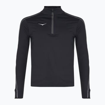 Hanorac de alergare HOKA GlideTech Quarter Zip pentru bărbați negru