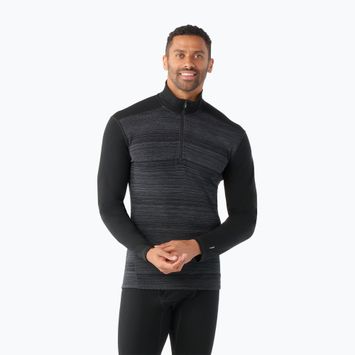 Bluză termoactivă pentru bărbați Smartwool Classic Thermal Merino Base Layer 1/4 Zip Boxed black color shift