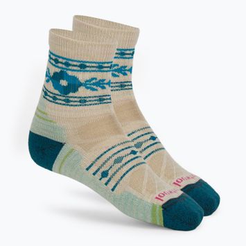 Șosete pentru femei Smartwool Hike Light Cushion Retro Floral Mid Crew moonbeam