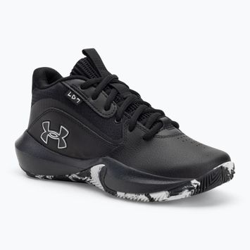 Încălțăminte de baschet pentru copii Under Armour GS Lockdown 7 black/black/metallic silver