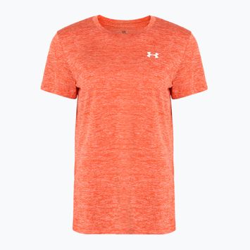 Tricou de antrenament pentru femei  Under Armour Tech C-Twist fire/white