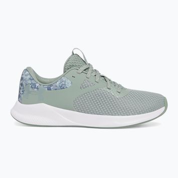 Încălțăminte de antrenament pentru femei  Under Armour Charged Aurora 2+ silica green/white/metallic silica