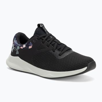 Încălțăminte de antrenament pentru femei  Under Armour Charged Aurora 2+ black/hydro green/metallic warm silver