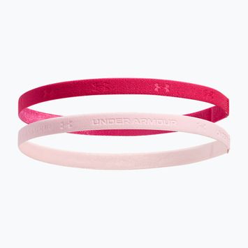 Bandană de cap Under Armour Mini Bands (2 buc.) shaded fuchsia/prime pink