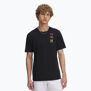 Tricou pentru bărbați Under Armour 60/40S Evol Logo black/white/campus gold