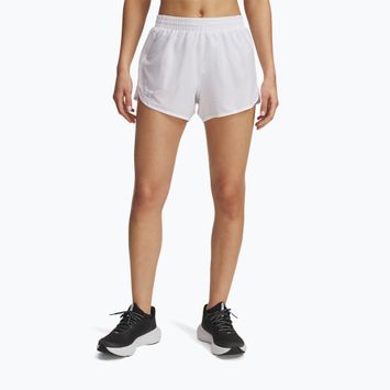 Pantaloni scurți de alergare pentru femei Under Armour Fly By 3" Novelty white / reflective