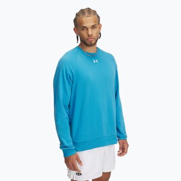 Bluză pentru bărbați  Under Armour Rival Fleece Crew ether blue/white