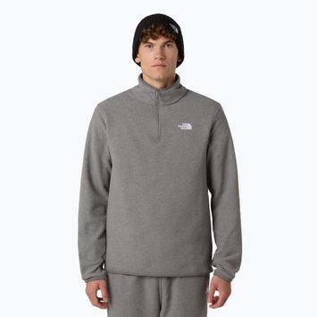 Bluză pentru bărbați The North Face Glacier Fleece 1/4 Zip mid grey heather