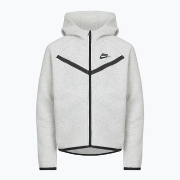 Bluză pentru copii Nike Sportswear Tech Fleece light grey/heather/black/black