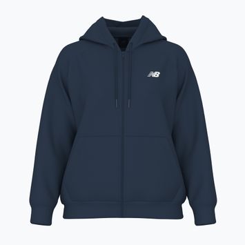 Tricou pentru femei New Balance Fleece Logo Full Zip atletic nb navy