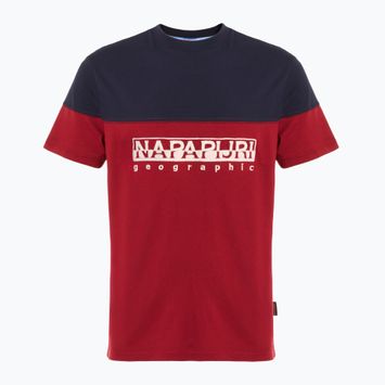 Tricou pentru bărbați Napapijri S-Saturnia tibetan red R1E