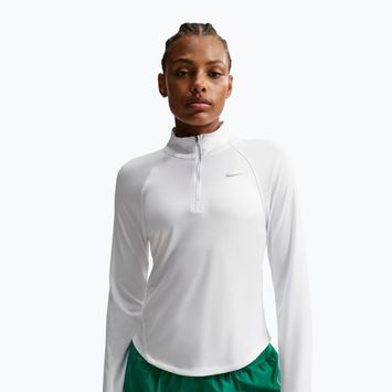 Bluză cu mânecă lungă de alergare pentru femei Nike Tempo Swoosh Run Dri-Fit 1/4-Zip white/black