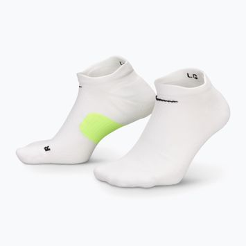 Șosete Nike Running Midweight No-Show white/volt/black