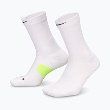 Șosete Nike Running Midweight Crew white/volt/black