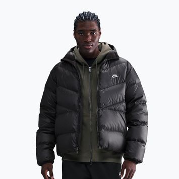 Geacă cu puf pentru bărbați Nike Windrunner black/black/white